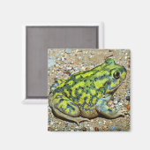 Aimant Un crapaud à pieds nus (Recto/Verso)