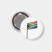 Aimant Un cure-dent avec le drapeau de l'Afrique du Sud (Recto/Verso)