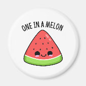 Aimant Un Dans Un Melon Amusant Pun De Pastèque (Devant)