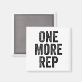 Aimant Un De Plus Rep Gym Weightlifter Bodybuilder (Recto/Verso)