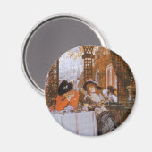 Aimant Un déjeuner (Le Dejeuner) de James Tissot (Recto/Verso)