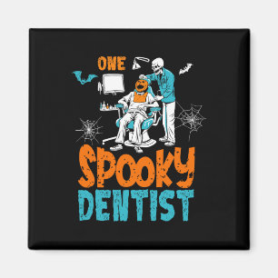 Aimant Un Dentiste Éffrayant Craindre Dental Halloween Sq