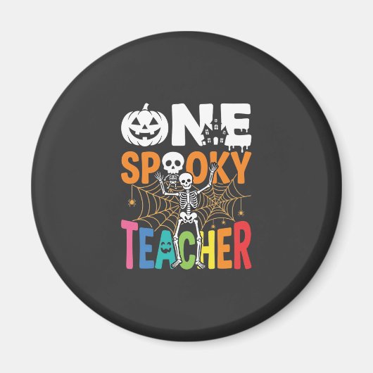 Aimant Un design d'Halloween pour un professeur effrayant (Devant)