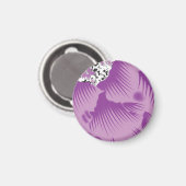Aimant Un design textile dynamique avec violet et turq (Recto/Verso)