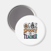 Aimant Un design vectoriel Halloween d'un professeur effr (Recto/Verso)