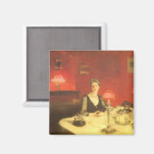 Aimant Un dîner table de nuit par John Singer Sargent (Recto/Verso)