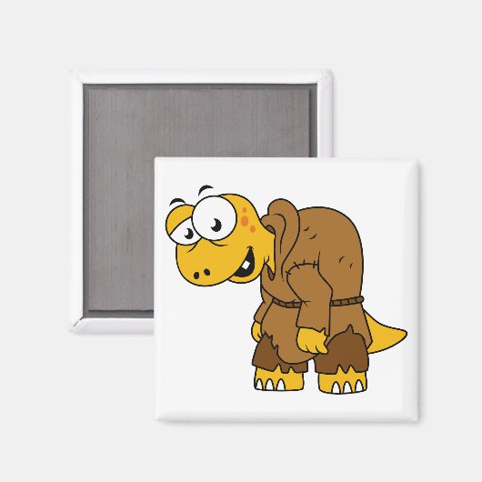 Aimant Un Dinosaure Dinosaure Hunchback. (Recto/Verso)