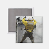 Aimant Un directeur d'aéronef signale un F/A-18C Hornet (Recto/Verso)