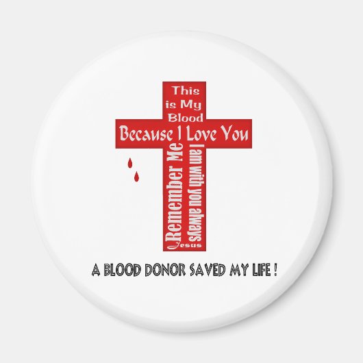 Aimant Un donneur de sang (Devant)