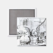 Aimant Un dragon dans un atelier (Recto/Verso)