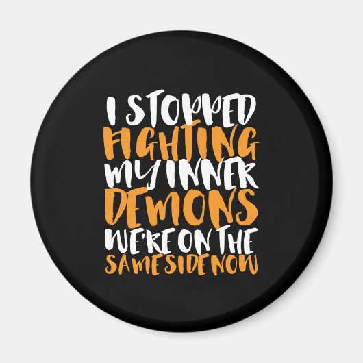 Aimant Un drôle D'Humour Sarcastique Arrêtez De Combattre (Devant)