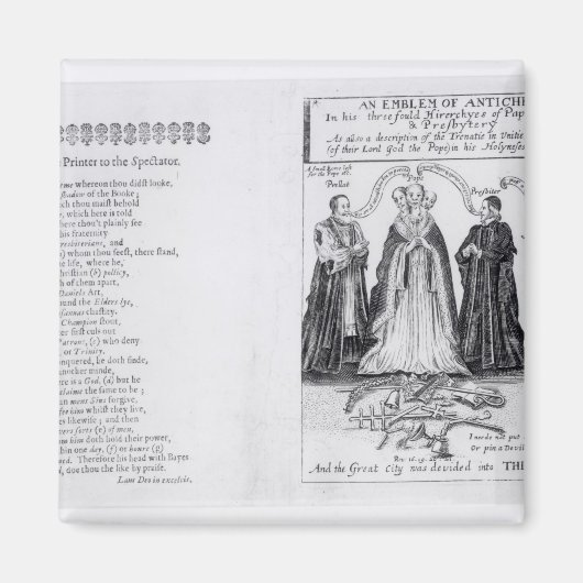 Aimant Un emblème de l'Antichrist (Devant)