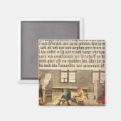 Aimant Un enseignant scolaire (Recto/Verso)