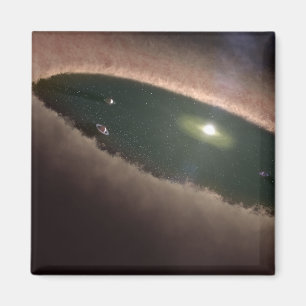 Aimant Un espace dans un protoplanetary, ou la