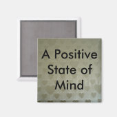 Aimant Un état d'esprit positif (Recto/Verso)