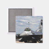 Aimant Un Faucon de combat F-16 (Recto/Verso)
