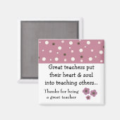 Aimant Un grand enseignant dit : (Recto/Verso)