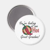 Aimant Un grand grand grand-père chaud (Recto/Verso)