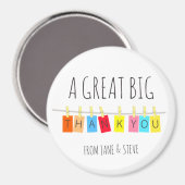 Aimant Un Grand Grand Merci, Un Bout Bright Bunting - (Recto/Verso)