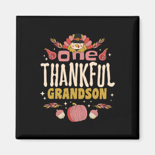 Aimant Un Grandson Remercié Tee Automne Thanksgiving Auto