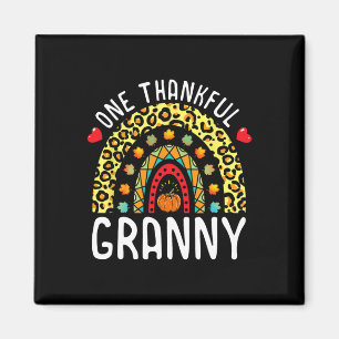 Aimant Un Granny Thanksgiving Rainbow Leopard F