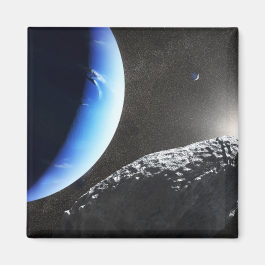 Aimant Un Hippocamp de la minuscule lune de Neptune. (Devant)