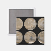 Aimant Un hiver du centre-nord/sud sur Mars (Recto/Verso)