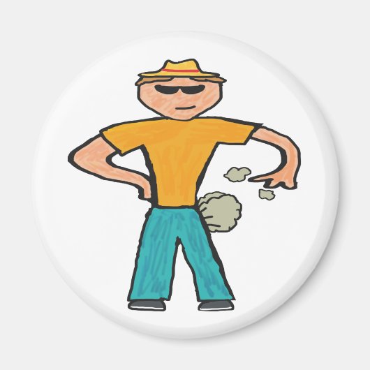 Aimant Un homme à la farine (Devant)