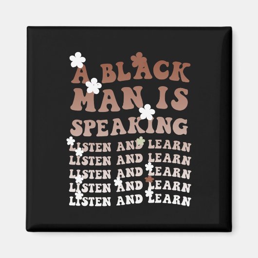 Aimant Un Homme Noir Parle Écoutez Et Apprenez Le Noir So (Devant)