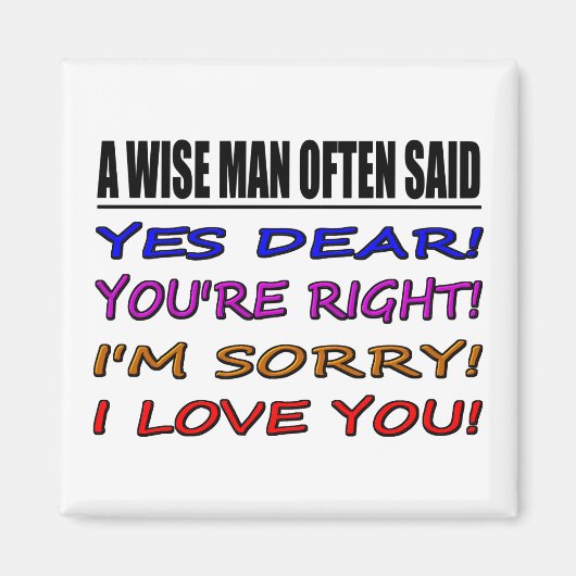 Aimant Un Homme Sage A Souvent Dit Oui Cher ... Je T'Aime (Devant)