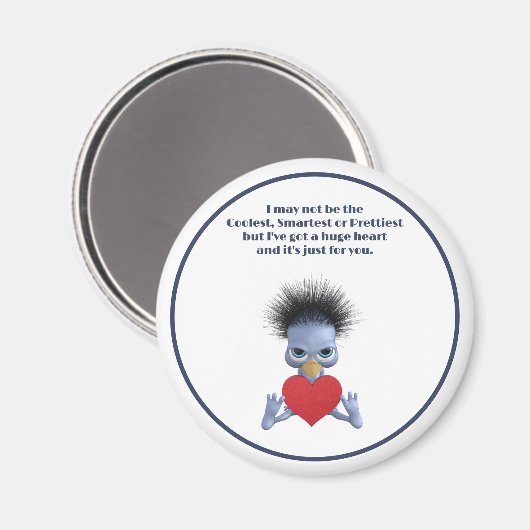 Aimant Un immense coeur juste pour vous La Saint-Valentin (Recto/Verso)