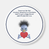 Aimant Un immense coeur juste pour vous La Saint-Valentin (Devant)