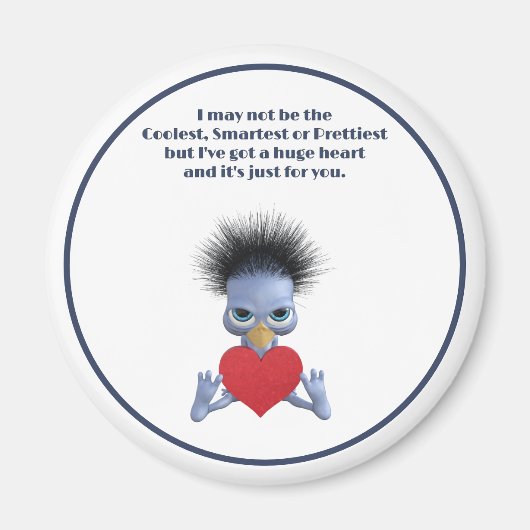 Aimant Un immense coeur juste pour vous La Saint-Valentin (Devant)