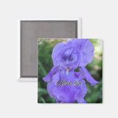 Aimant Un Iris Délicat Délicat Danseuse Violette (Recto/Verso)