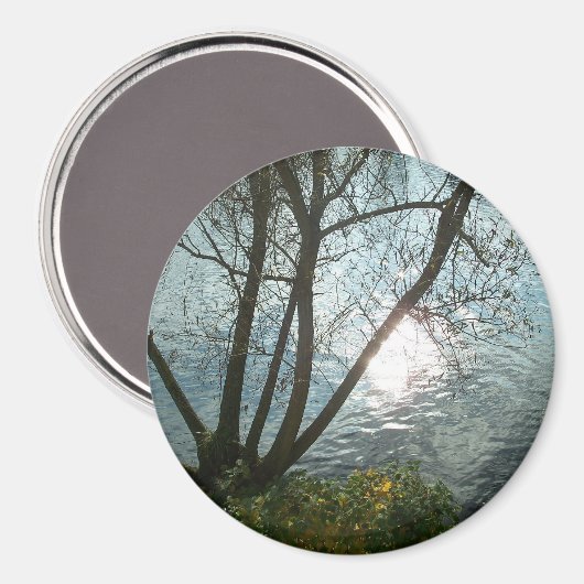 Aimant Un jour d'automne au lac (Recto/Verso)