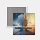 Aimant Un jour en hiver (Recto/Verso)