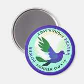 Aimant Un jour sans prière est un jour sans pouvoir (Recto/Verso)