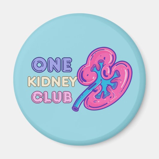 Aimant UN KIDNEY CLUB, KIDNEY Transplant (Devant)