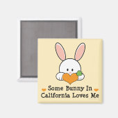 Aimant Un Lapin En Louisiane M'Aime (Recto/Verso)