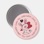 Aimant Un Lapin T'Aime (Recto/Verso)