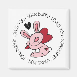 Aimant Un Lapin T'Aime