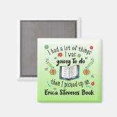 Aimant Un Livre D'Erica Stevens (Recto/Verso)