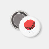 Aimant un macaron fraise par jour ! (Recto/Verso)