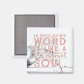 Aimant Un magazine Word encourageant (Recto/Verso)