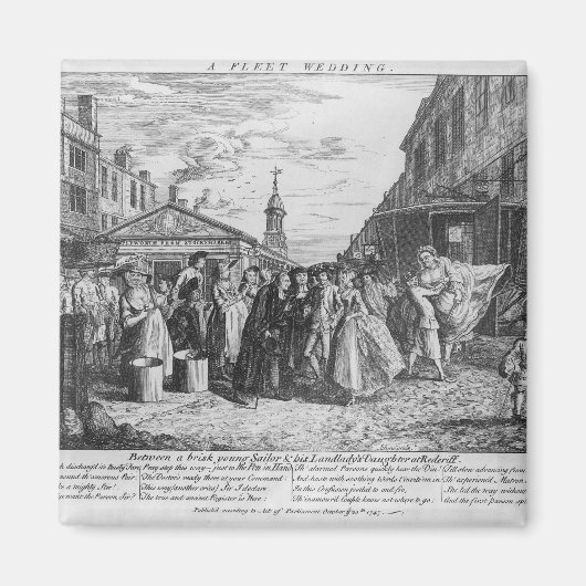 Aimant Un Mariage de flotte, 1747 (Devant)