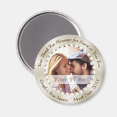 Aimant Un Mariage Élégant Favore La Vente En Gros. Remise (Recto/Verso)