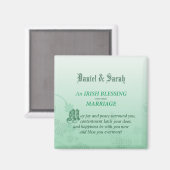 Aimant Un Mariage irlandais qui félicite (Recto/Verso)