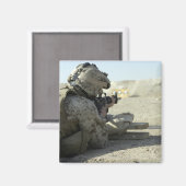 Aimant Un Marine lance un fusil de service M16A2 (Recto/Verso)