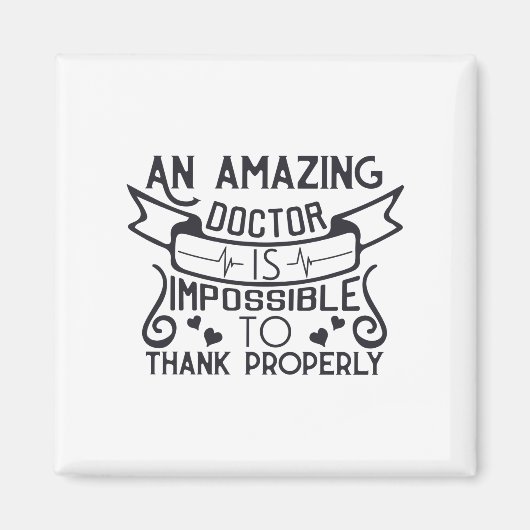 Aimant Un médecin extraordinaire est impossible à remerci (Devant)