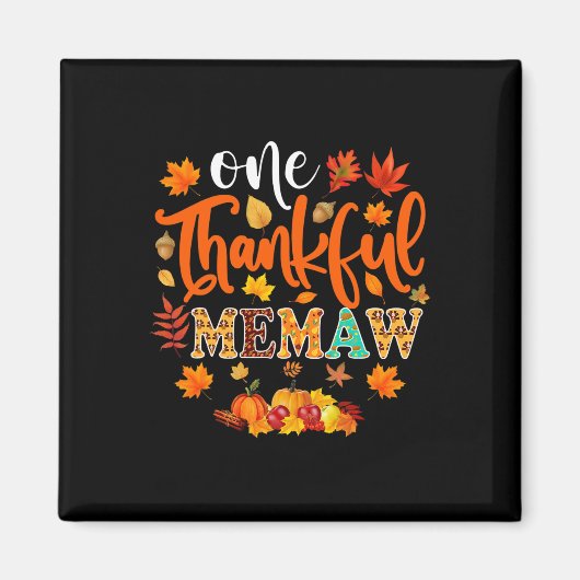 Aimant Un Mémo Remerciant Drôle Automne Thanksgiving Auto (Devant)